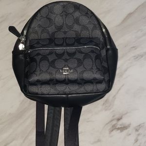 Coach Mini backpack purse black